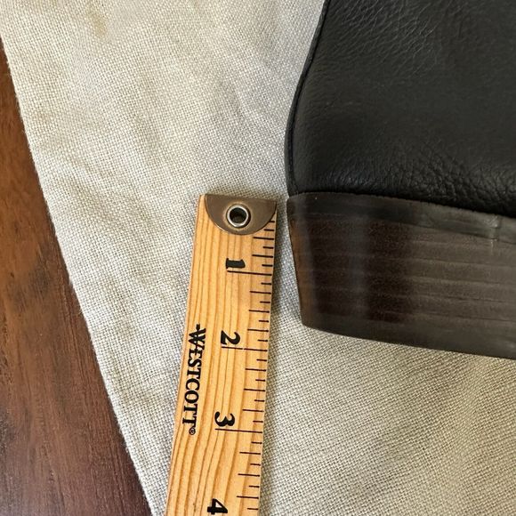 YOSI SAMRA Daryll Studded Ankle Boots Booties in Black Pebbled Leather - Picture 12 of 12